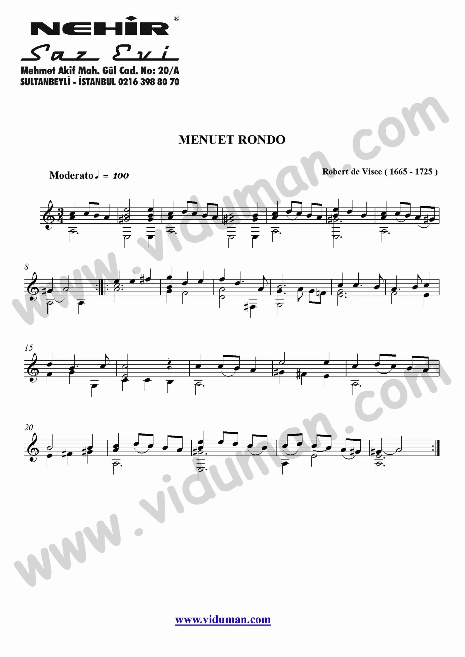 18- Menuet Rondo (Robert De Visee)