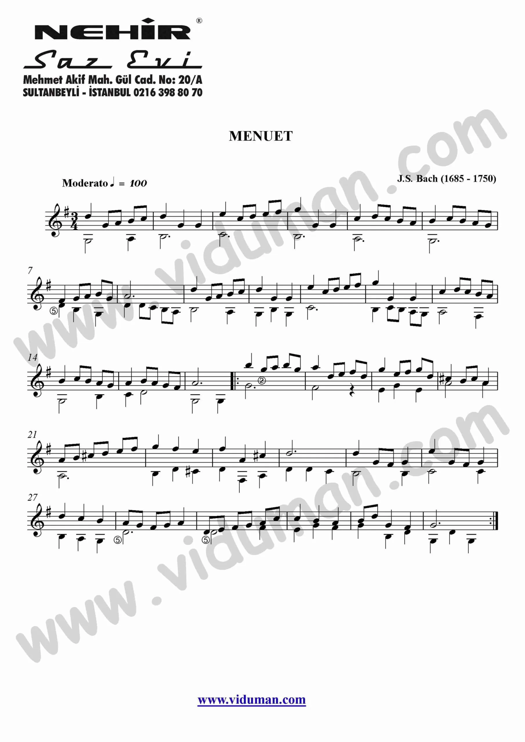 32- Menuet (J.S. Bach)