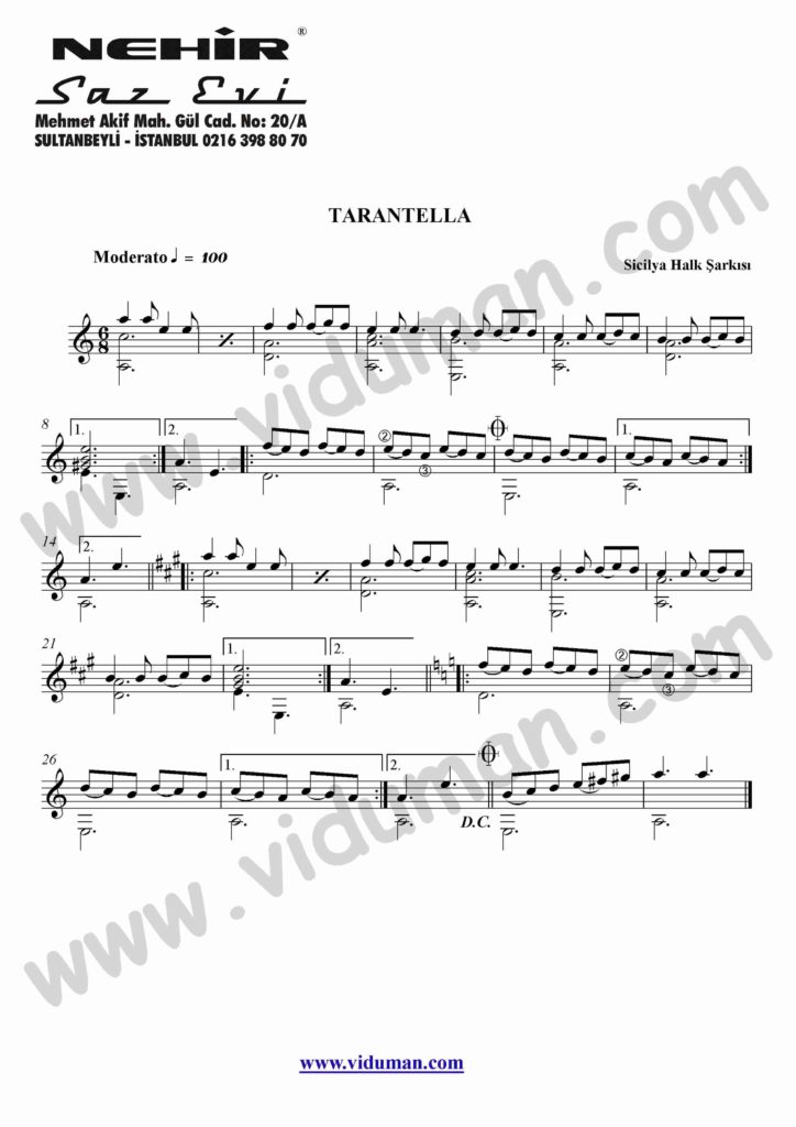 66- Tarantella (Sicilya Halk Sarkisi)